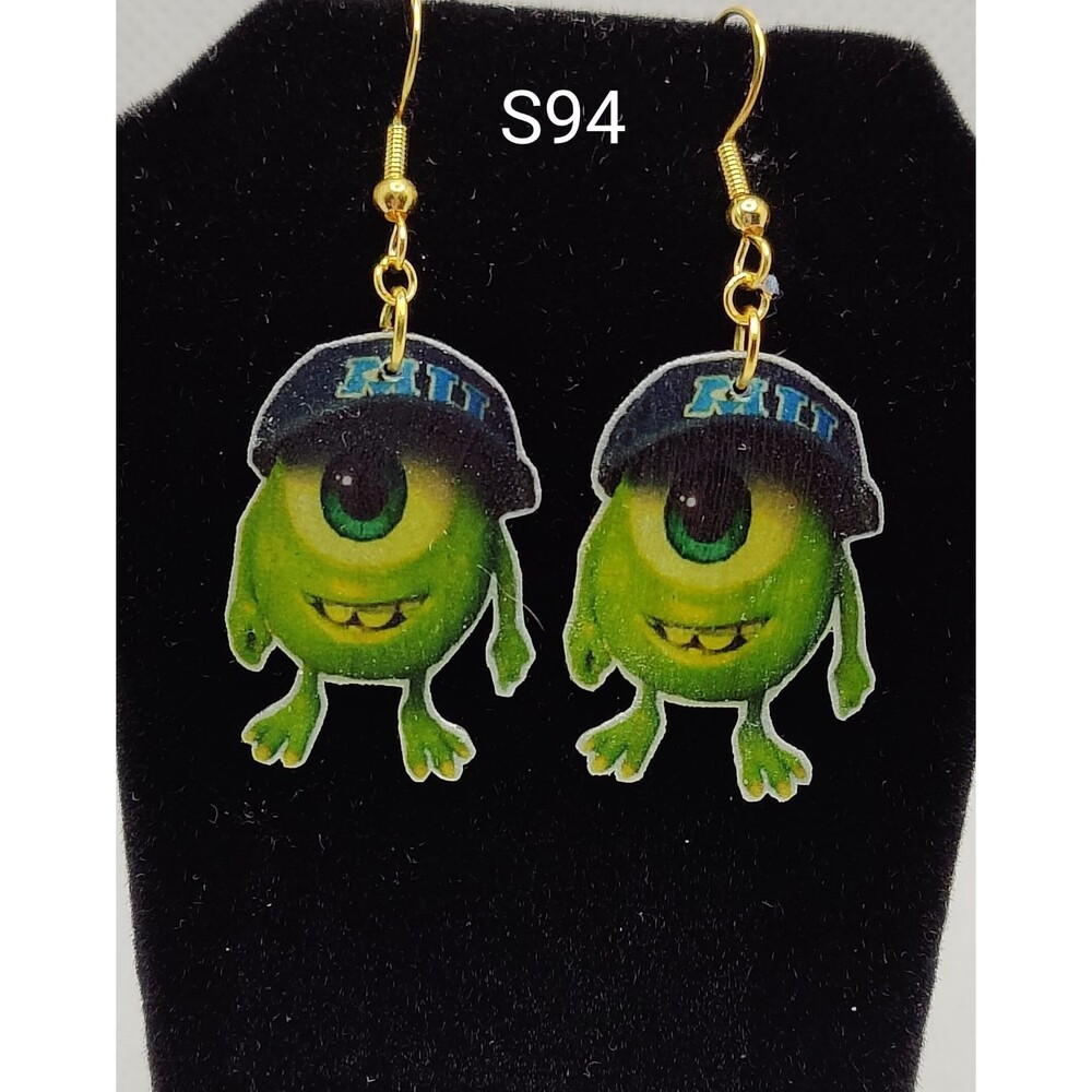 Monsters Inc young Mike Wazowski Earrings